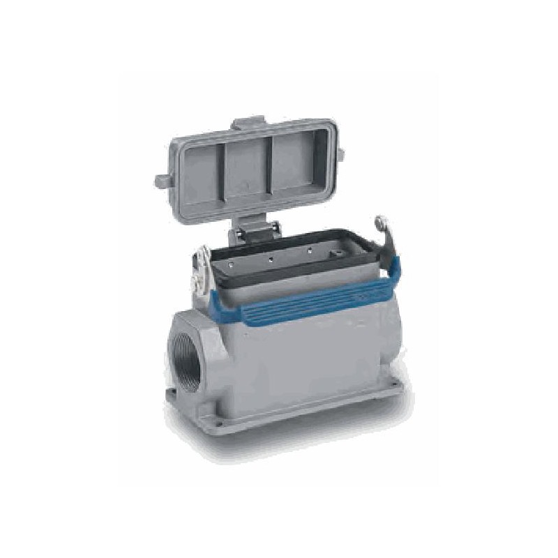 Embase en saillie 16B, Aluminium moulé sous pression, IP65, Sortie horizontale, PG21